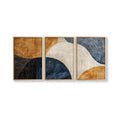 Japandi-Juego de arte tríptico, decoración de pared natural, póster artístico moderno en lienzo, arte abstracto en lienzo para oficina y salón, póster de regalo