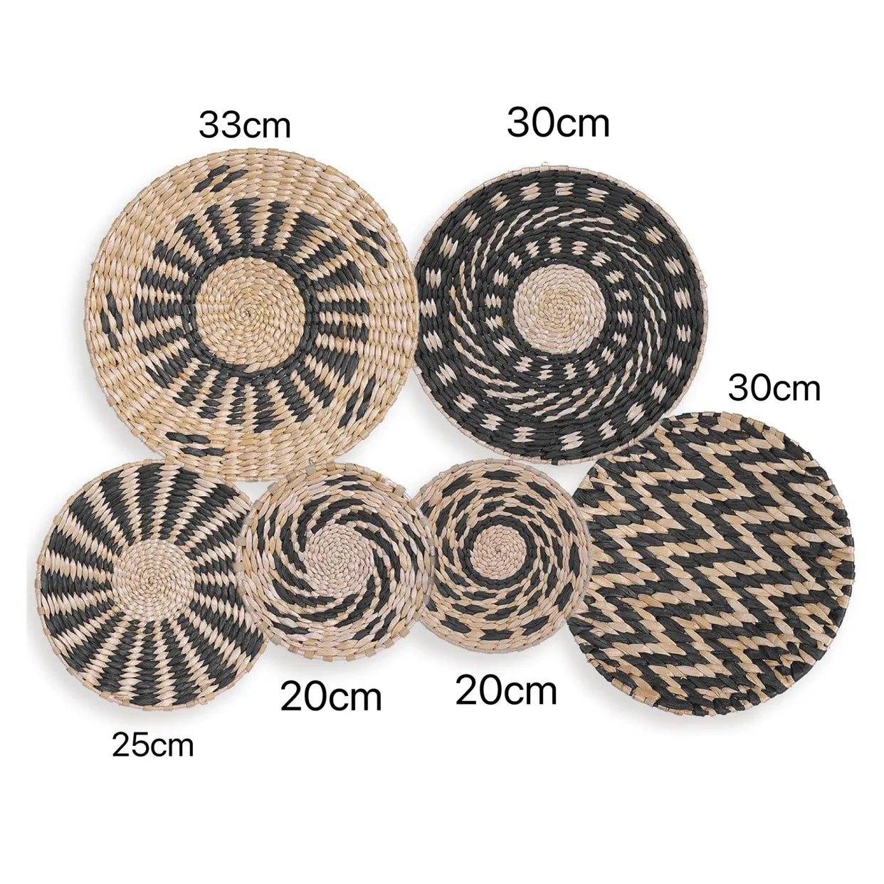 Decoración de Pared Boho de Paja, Arte de Pared Tejido con Borlas para Sala de Estar, Dormitorio, Decoración Bohemia Estética para el Hogar