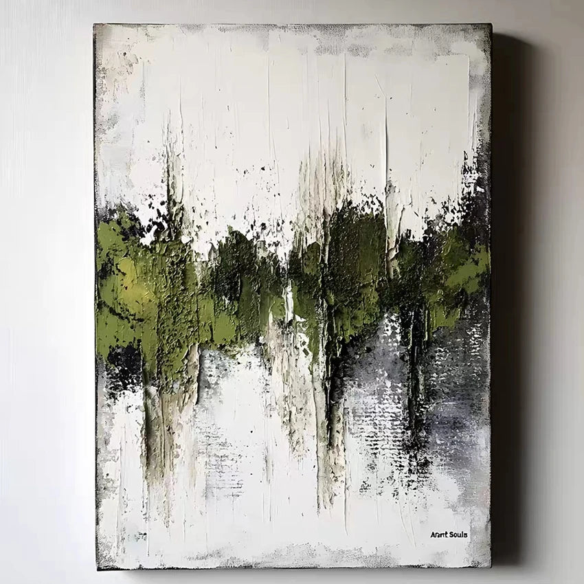 Imagen abstracta pintada a mano contemporánea de gran tamaño, pinturas al óleo de lámina dorada sobre lienzo, decoración del hogar para dormitorio sin marco