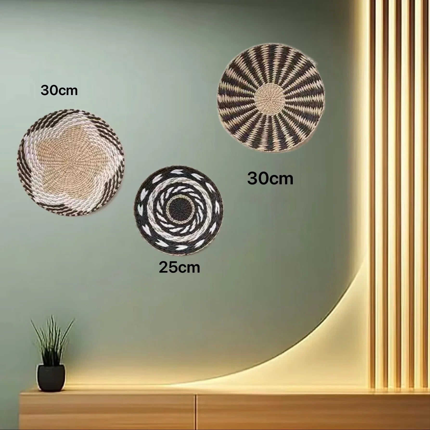 Decoración de Pared Boho de Paja, Arte de Pared Tejido con Borlas para Sala de Estar, Dormitorio, Decoración Bohemia Estética para el Hogar