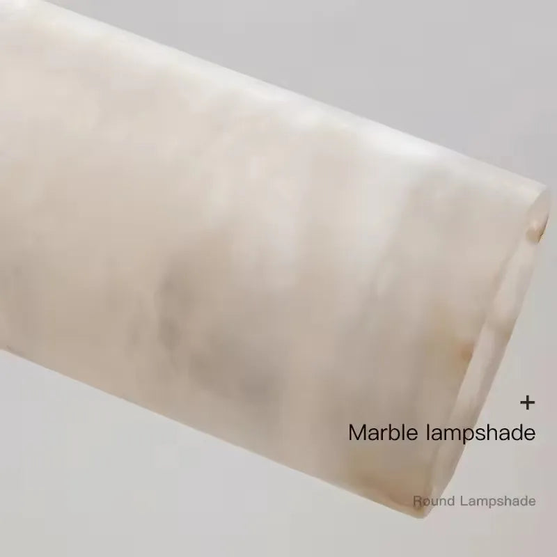 Aplique de pared cilíndrico de mármol natural para el dormitorio principal es perfecto para el comedor, el dormitorio, la cocina o el bar