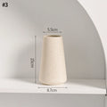 Jarrón de cerámica INS, maceta blanca, jarrón decorativo nórdico, jarrones para flores secas, decoración para el hogar, sala de estar, escritorio, ваза для цветов