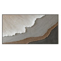Arte de olas del océano 3D, pintura hecha a mano sobre lienzo, arte de pared con textura de fiesta, arte de pared wabi-sabi, decoración de habitación de moda para sala de estar