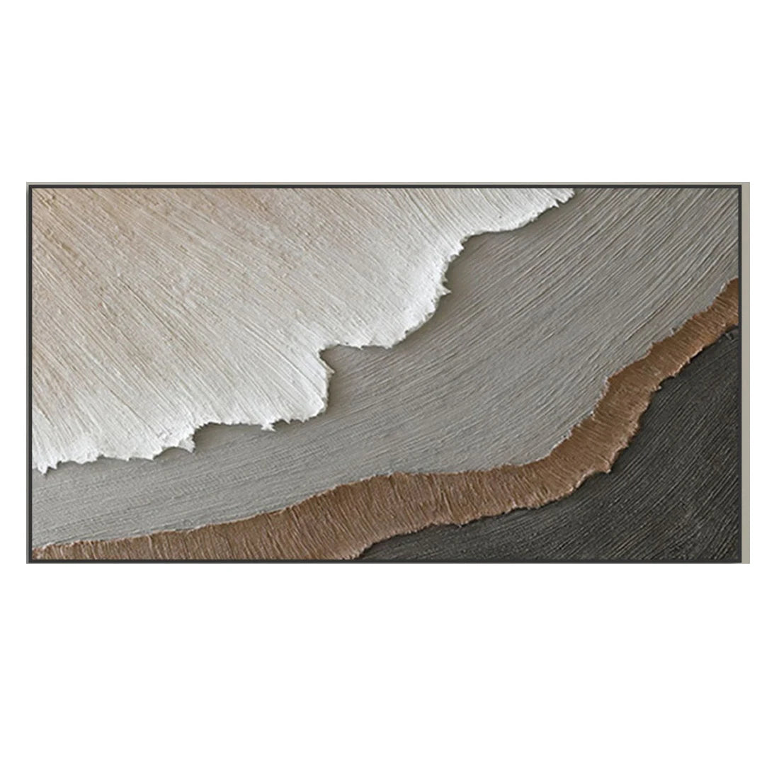 Arte de olas del océano 3D, pintura hecha a mano sobre lienzo, arte de pared con textura de fiesta, arte de pared wabi-sabi, decoración de habitación de moda para sala de estar