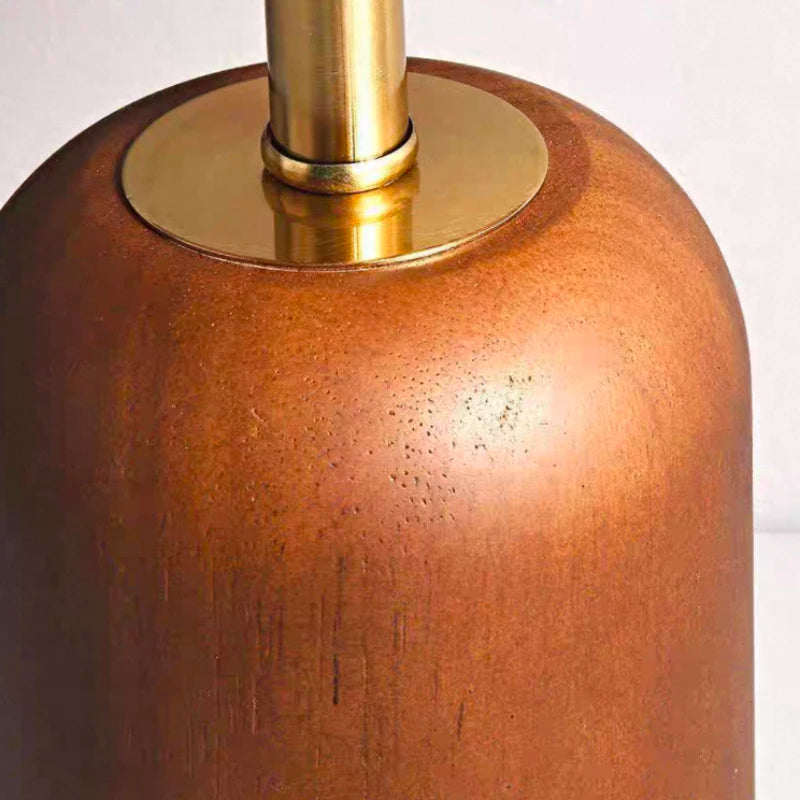 Lámpara LED de lujo de madera acrílica de Metal japonés, lámpara de mesa decorativa, luz de escritorio para sala de estar, dormitorio, estudio, accesorios de iluminación