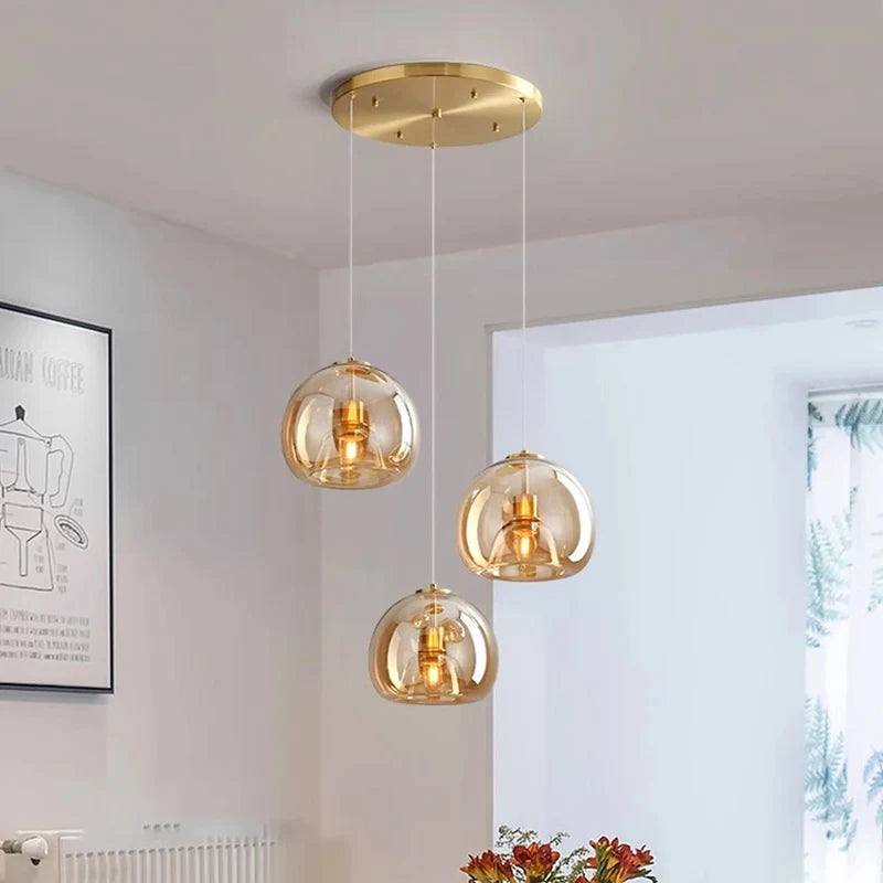 Luces led modernas para decoración del hogar, lámparas colgantes para sala de estar, candelabros para comedor, iluminación interior