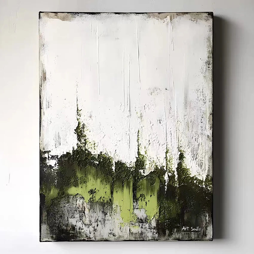 Imagen abstracta pintada a mano contemporánea de gran tamaño, pinturas al óleo de lámina dorada sobre lienzo, decoración del hogar para dormitorio sin marco