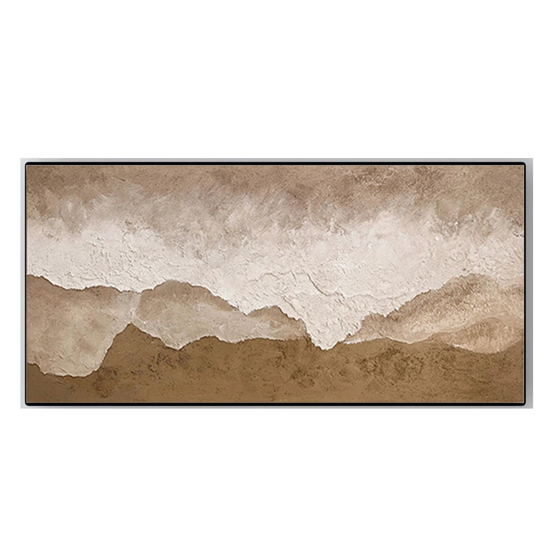 Arte de olas del océano 3D, pintura hecha a mano sobre lienzo, arte de pared con textura de fiesta, arte de pared wabi-sabi, decoración de habitación de moda para sala de estar