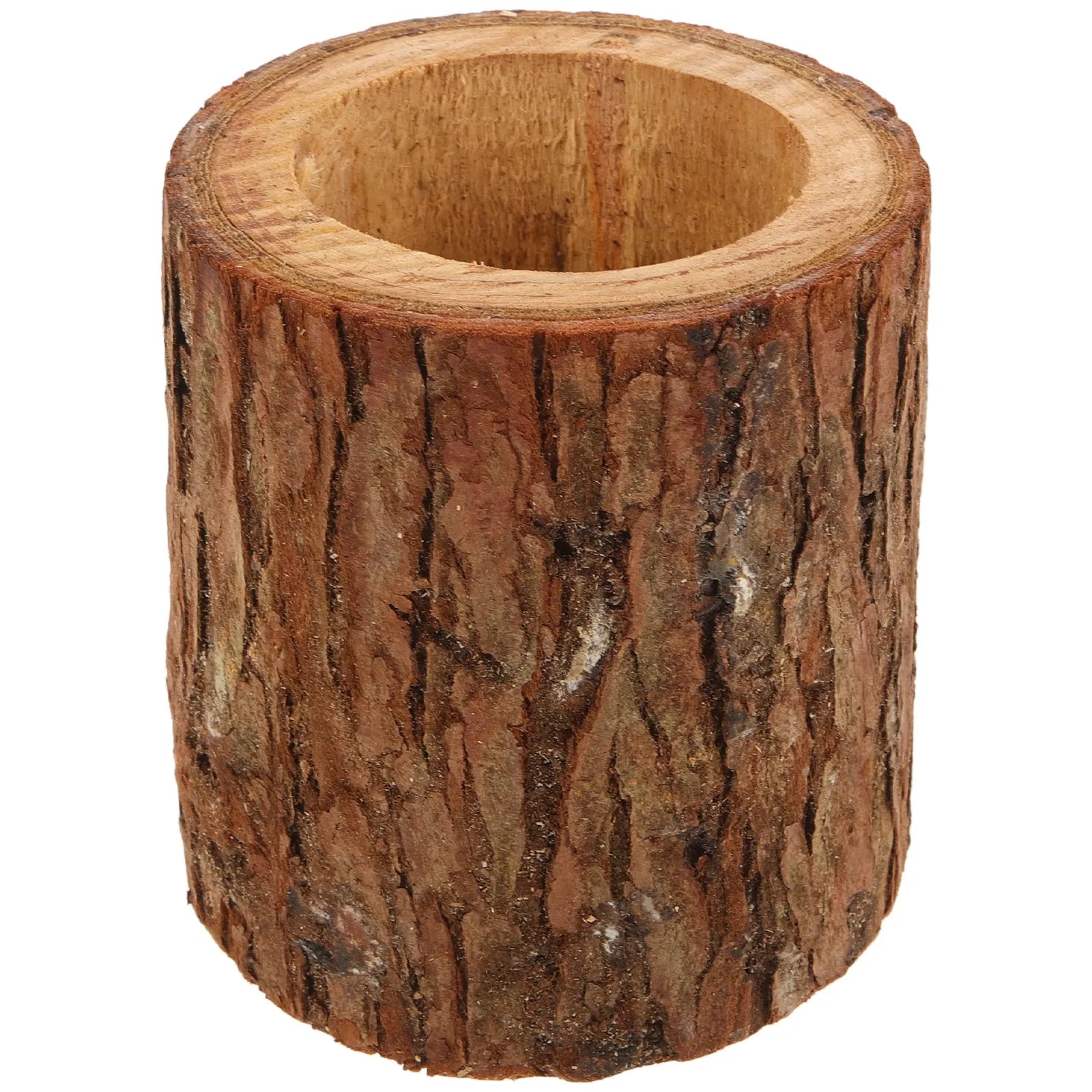 Maceta de madera natural para jardín, contenedor para plantar vegetales, decoración interior y exterior, maceta para bonsái, patio.